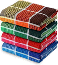 Premium Cotton Tea Towels Set– Super Absorbent, Durable & Soft, Kitchen Tea Towels for Drying, Cleaning, and Baking – Pack of 4, (68Cm by 42Cm) Eco-Friendly Dish Clothes.